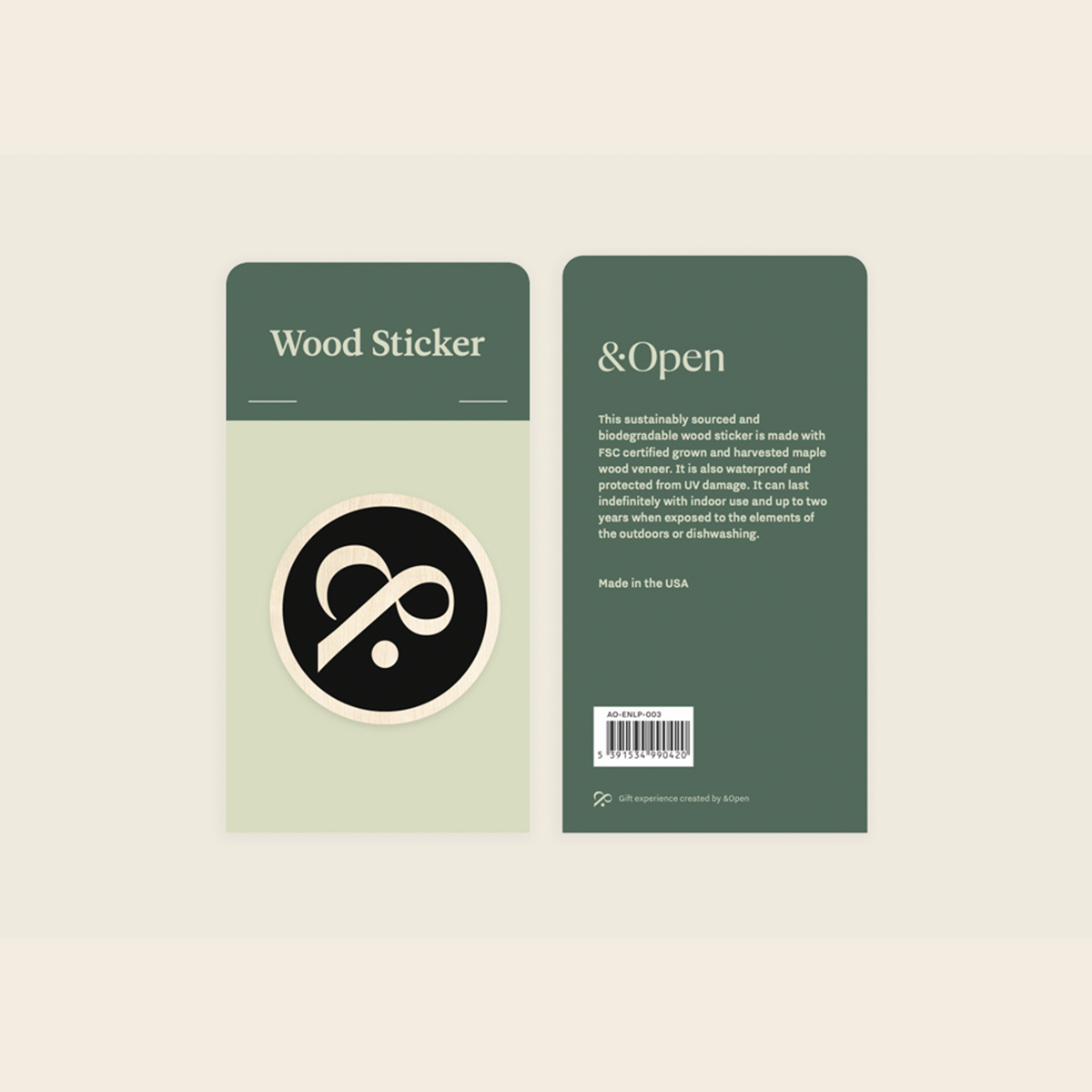 Wood Sticker