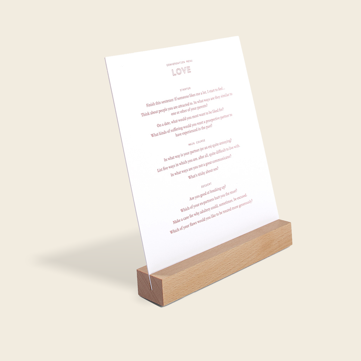 Conversation Menus • Card Set